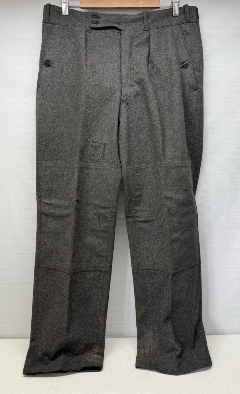 Vtg German Military Wool Pants Cold War Era Bulag, Auerbach Mens Medium